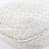 Bottega Veneta Intrecciato Hobo Leather Shoulder bag in White Secondhand