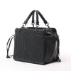 Bottega Veneta Intrecciato Leather 2Way Handbag in Black Secondhand