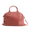 Bottega Veneta Intrecciato Leather Handbag in Dusty Red Secondhand