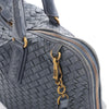 Bottega Veneta Intrecciato Leather 2Way Handbag in Navy Blue 194403 Secondhand