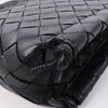Bottega Veneta Intrecciato Leather Shoulder bag in Black Secondhand