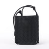 Bottega Veneta Intrecciato Leather Shoulder bag in Black Secondhand