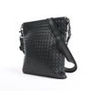 Bottega Veneta VN Nappa Intrecciato Crossbody Messenger Bag in Black Secondhand