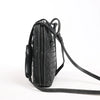 Bottega Veneta Nodini Intrecciato Leather Crossbody Bag in Black Secondhand