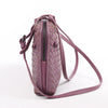 Bottega Veneta Nodini Intrecciato Leather Crossbody Bag in Purple Secondhand