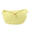 Bottega Veneta Intrecciato Medium Turns Pouch Leather Shoulder bag in Yellow Secondhand