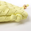 Bottega Veneta Intrecciato Medium Turns Pouch Leather Shoulder bag in Yellow Secondhand