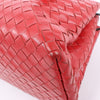 Bottega Veneta Intrecciato Roma Leather Handbag in Red Secondhand