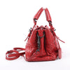 Bottega Veneta Intrecciato Roma Leather Handbag in Red Secondhand