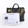 Bottega Veneta Intrecciato Small Andiamo Leather 2Way Handbag in Black Secondhand