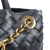 Bottega Veneta Intrecciato Small Andiamo Leather 2Way Handbag in Black Secondhand