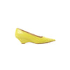 Bottega Veneta Leather Pointed Heels in Yellow, Size 37 EU Secondhand