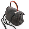 Bottega Veneta Suede 2Way Handbag in Gray Secondhand
