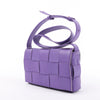 Bottega Veneta Maxi Intrecciato Cassette Leather Shoulder Bag in Purple Secondhand