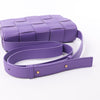 Bottega Veneta Maxi Intrecciato Cassette Leather Shoulder Bag in Purple Secondhand