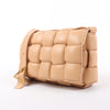Bottega Veneta Padded Cassette Maxi Intrecciato Leather Shoulder Bag in Beige Secondhand