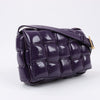Bottega Veneta Padded Cassette Maxi Intrecciato Leather Shoulder Bag in Purple Secondhand