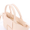 Bottega Veneta The Arco Maxi Intrecciato Leather Handbag in Pink Secondhand