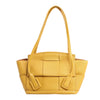 Bottega Veneta Mini Arco Maxi Intrecciato Leather Handbag in Yellow Secondhand