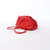 Bottega Veneta Mini The Pouch Leather Crossbody bag in Red Secondhand