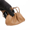 Bottega Veneta Micro The Pouch Leather Crossbody bag in Almond Secondhand