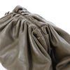 Bottega Veneta The Pouch Oversize Leather Clutch Bag in Green Secondhand