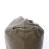 Bottega Veneta The Pouch Oversize Leather Clutch Bag in Green Secondhand
