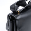 Bottega Veneta Box Calfskin Nappa Clip Shoulder Bag in Black Secondhand