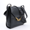 Bottega Veneta Box Calfskin Nappa Clip Shoulder Bag in Black Secondhand