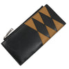 Bottega Veneta Leather Fragment Case in Black × Brown Secondhand