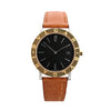 Bvlgari Bvlgari Bvlgari  BB33 SGL L 238436 SS YG Leather QZ Watch with Black Dial Secondhand