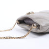 BVLGARI Serpenti Cabochon Chain Leather Shoulder Bag in Gray Secondhand