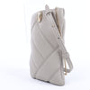 BVLGARI Serpenti Cabochon Chain Leather Shoulder Bag in Gray Secondhand
