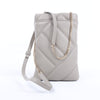 BVLGARI Serpenti Cabochon Chain Leather Shoulder Bag in Gray Secondhand