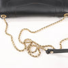 BVLGARI Serpenti Forever Leather Chain Shoulder Bag in Black Secondhand