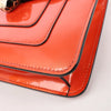 BVLGARI Serpenti Forever Patent Leather Chain Shoulder Bag in Orange Secondhand