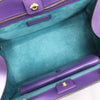 BVLGARI Serpenti Leather 2Way Handbag in Purple Secondhand
