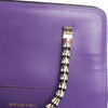 BVLGARI Serpenti Leather 2Way Handbag in Purple Secondhand