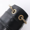 BVLGARI Serpenti Leather Chain Crossbody Bag in Black Secondhand