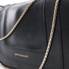 BVLGARI Serpenti Leather Chain Crossbody Bag in Black Secondhand