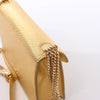 BVLGARI Serpenti Leather Chain Crossbody Bag in Gold Secondhand