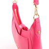 BVLGARI Serpenti Leather Shoulder Bag in Pink Secondhand