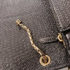 BVLGARI Serpenti Leather Chain Crossbody Bag in Gray Secondhand
