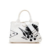 Prada Small Canvas Canapa Floral And Symbols Satchel Secondhand