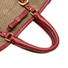 Prada Canvas Canapa Logo Bow Satchel Secondhand