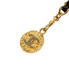Chanel Leather Woven Gold Plated CC Medallion Chain Belt Secondhand