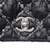 Chanel Paris Byzance Nylon Tweed On Stitch Bubble Accordion Flap Secondhand