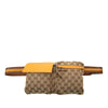 Gucci GG Canvas Web Double Pocket Belt Bag Secondhand