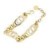 Dior Gold Plated Rhinestones 30 Montaigne Chain Bracelet Secondhand