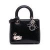 Dior Medium Ceramic Effect Deerskin Jeweled Swan Lady Dior Secondhand
